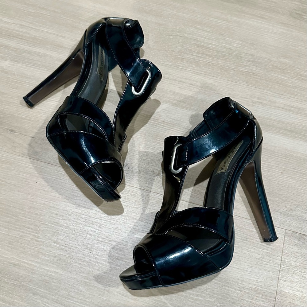 Steve Madden Black Patent Leather Heels